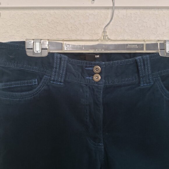 Medium blue H & M Corduroy Pants - Picture 2 of 3